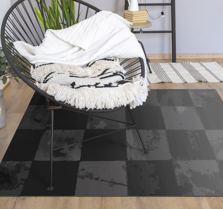 Checkered Layout tile vinyl rug - TenStickers