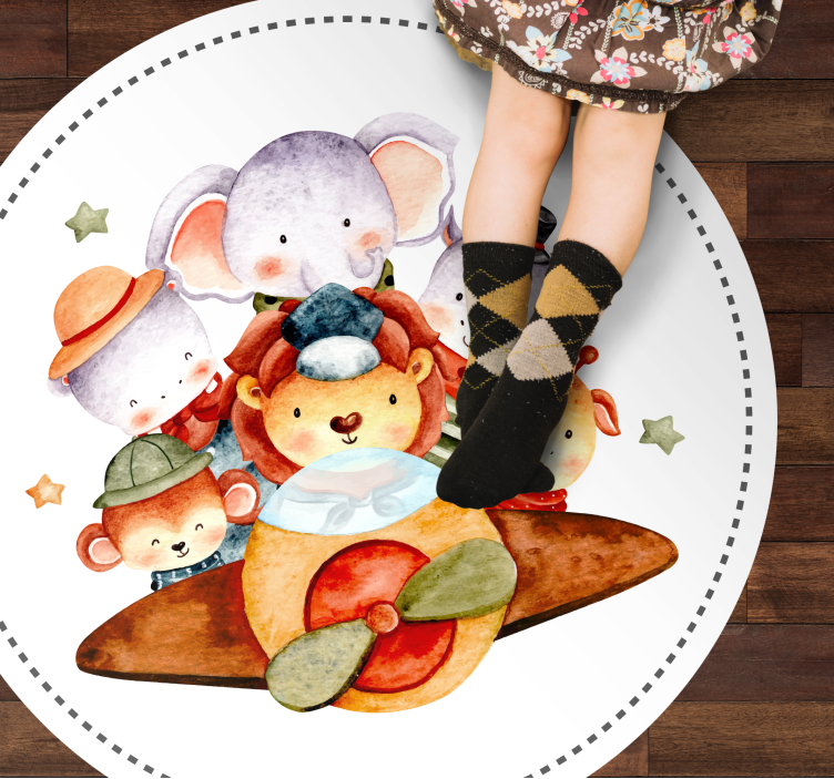 Children's Companions playroom vinyl rug - TenStickers