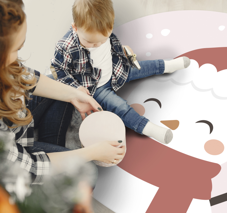 Christmas composition Christmas tree mat - TenStickers