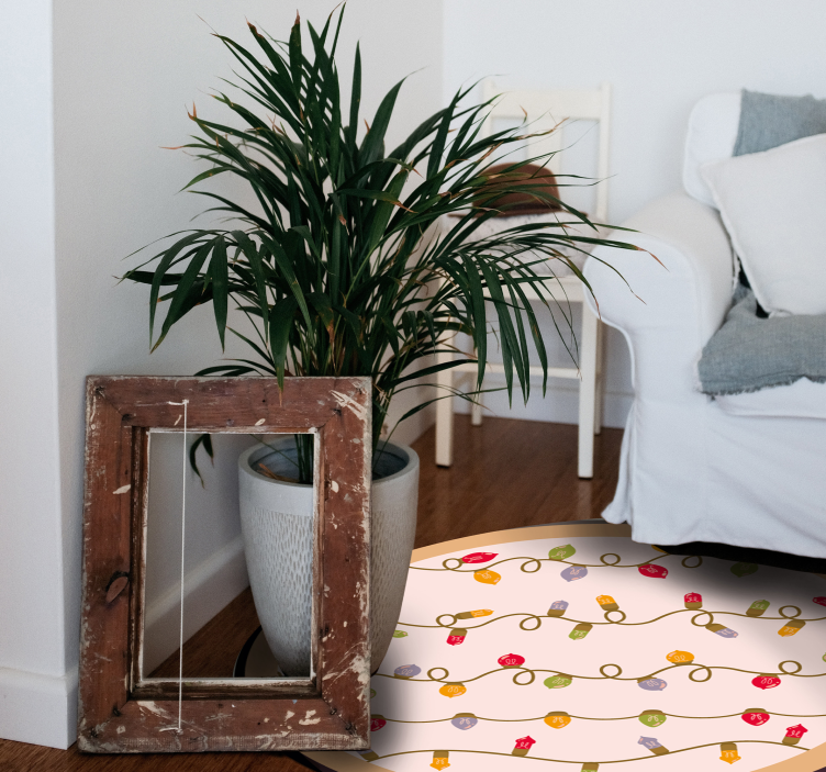 Christmas lights Christmas tree mat - TenStickers