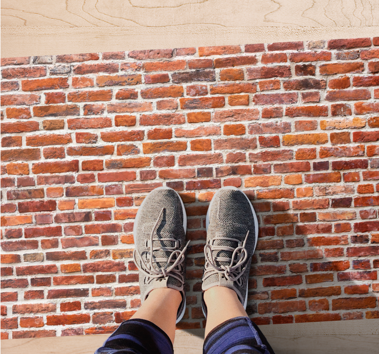 Classic bricks "Industrial Style" rug - TenStickers