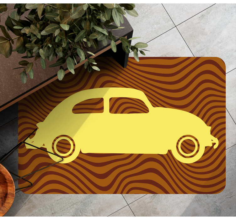 Classic German Car living room rug - TenStickers