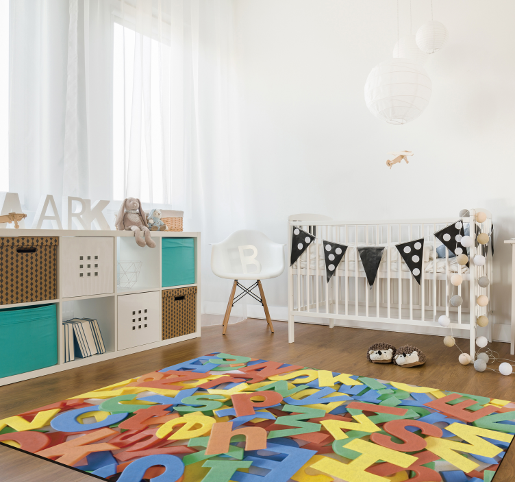 Colorful Alphabet Play Surface abc carpet - TenStickers