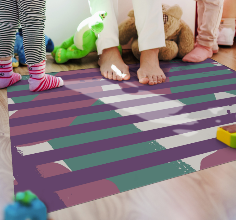 colourful blend stripes carpet - TenStickers