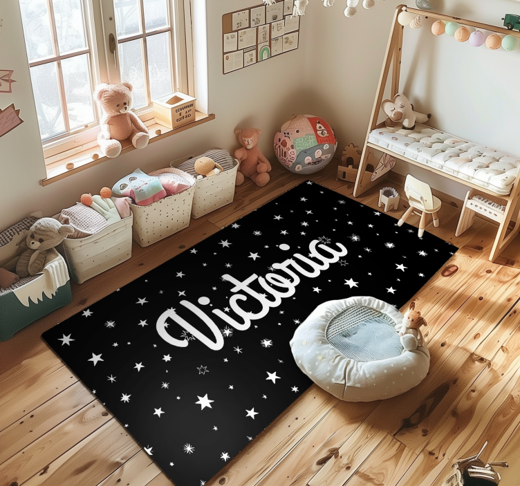 Custom Starry custom vinyl rug - TenStickers
