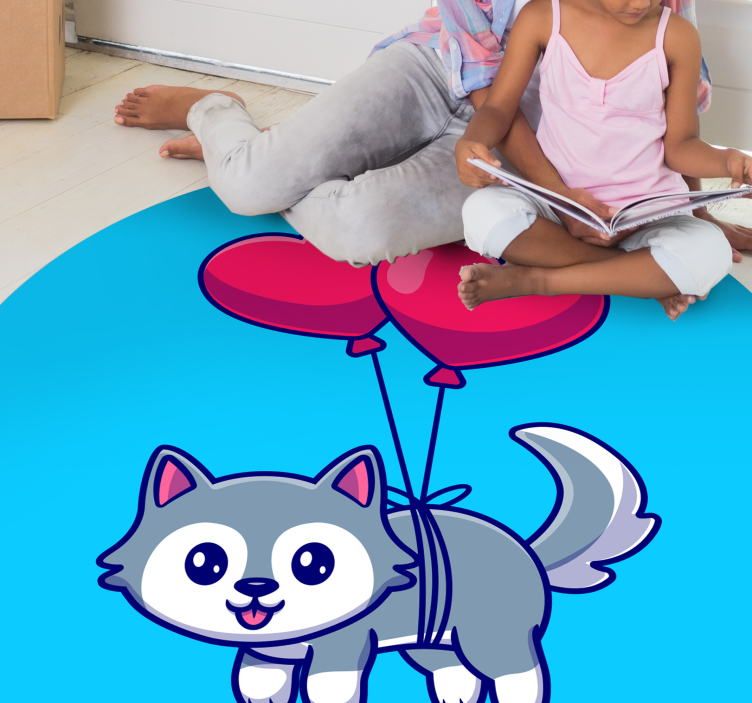 Cute animal teen vinyl rug - TenStickers