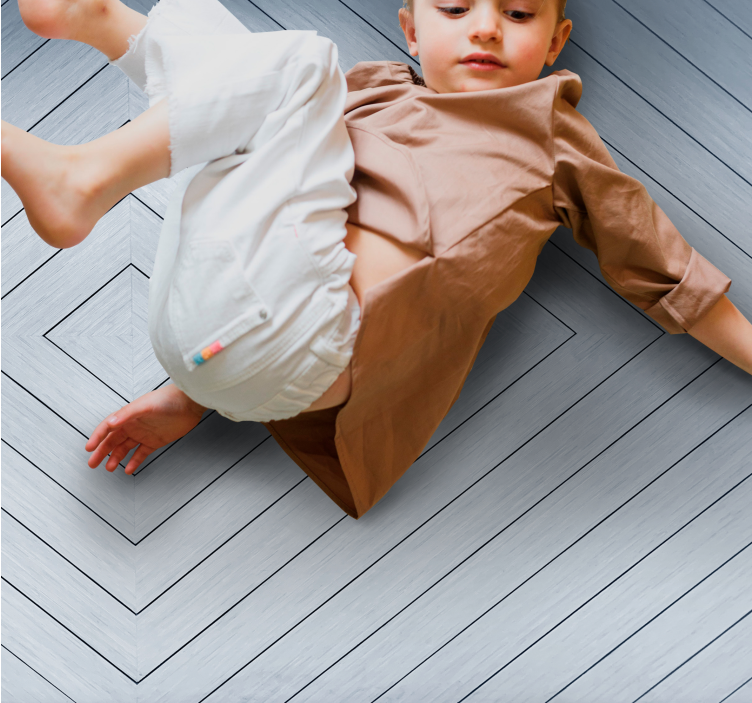 Diagonal line pattern modern vinyl rug - TenStickers