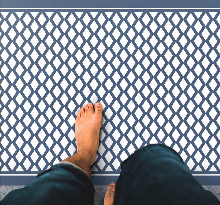 Diamond pattern "Hampton Style" geometric rugs - TenStickers