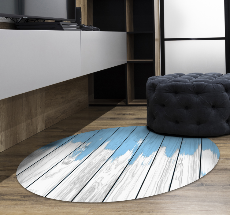 Distressed Timber wood vinyl rug - TenStickers