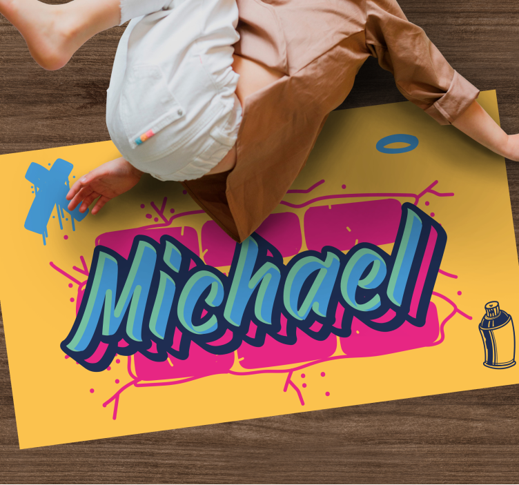Dope style graffiti design personalised mat - TenStickers