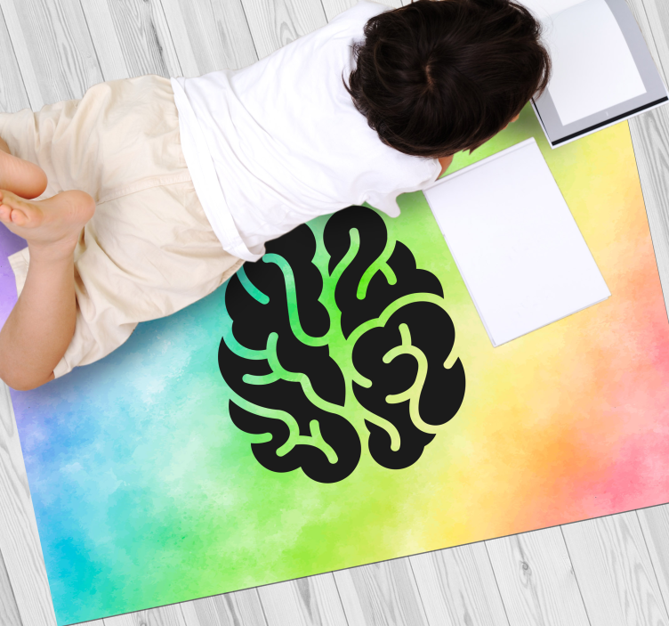 Educational Rainbow vinyl rug - TenStickers