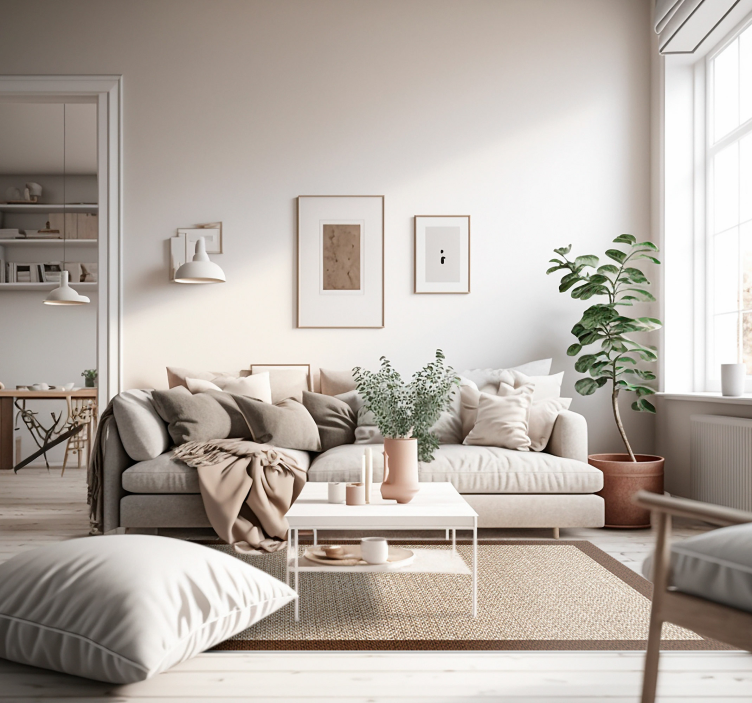 efecto tejido vinyl wood flooring - TenStickers