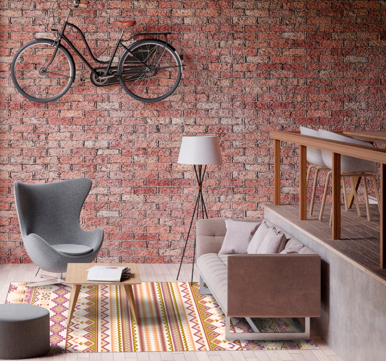 Ethnic Pattern Runner ethnic vinyl rug - TenStickers