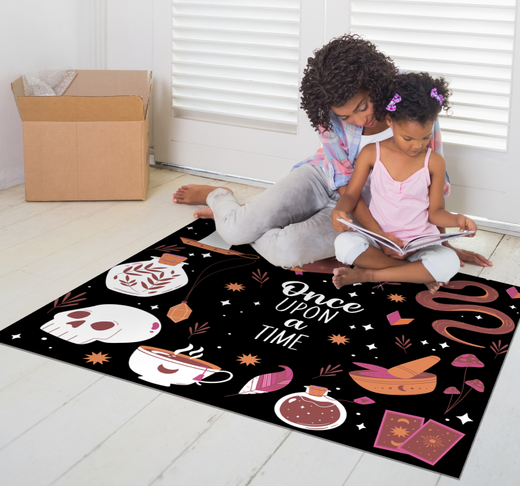 Fairytale Storytime vinyl rug - TenStickers