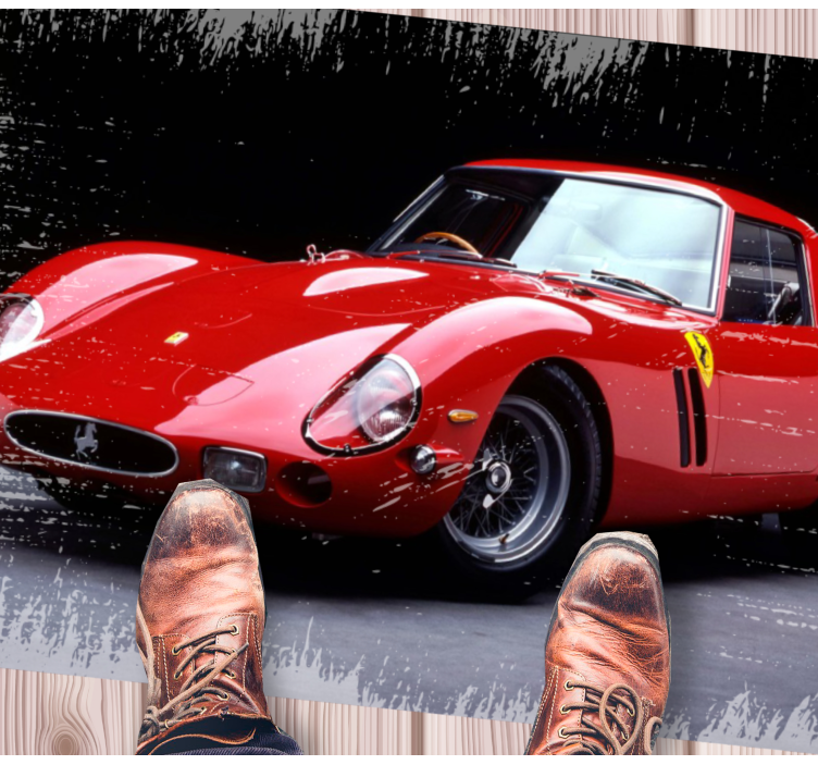 Ferrari 250 GTO vintage rug - TenStickers