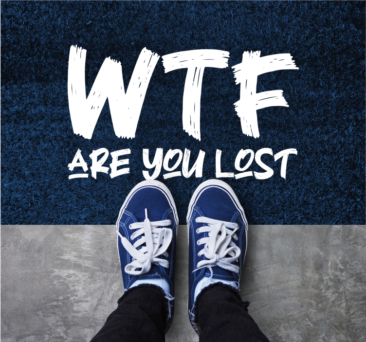 Funny quote are you lost entrance hall tiles - TenStickers