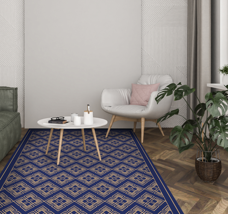 Geometric Mandala mandala vinyl rug - TenStickers