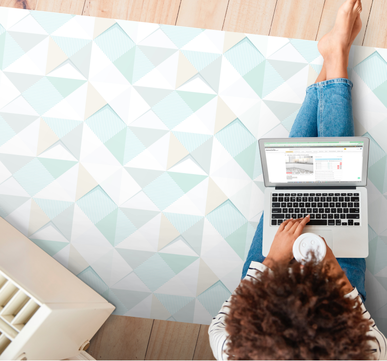 Geometric Pattern Overlay geometric rugs - TenStickers