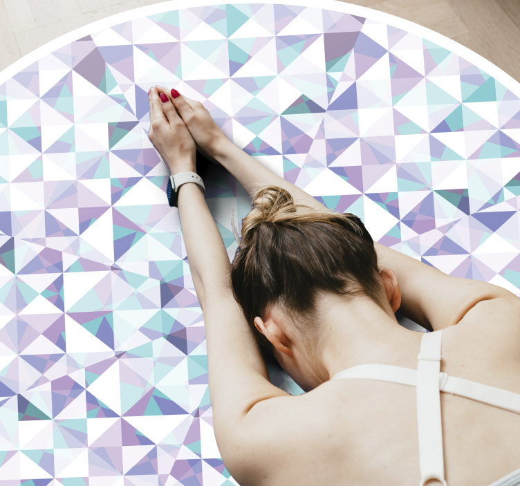 Glass mosaic tiles floor carpet - TenStickers