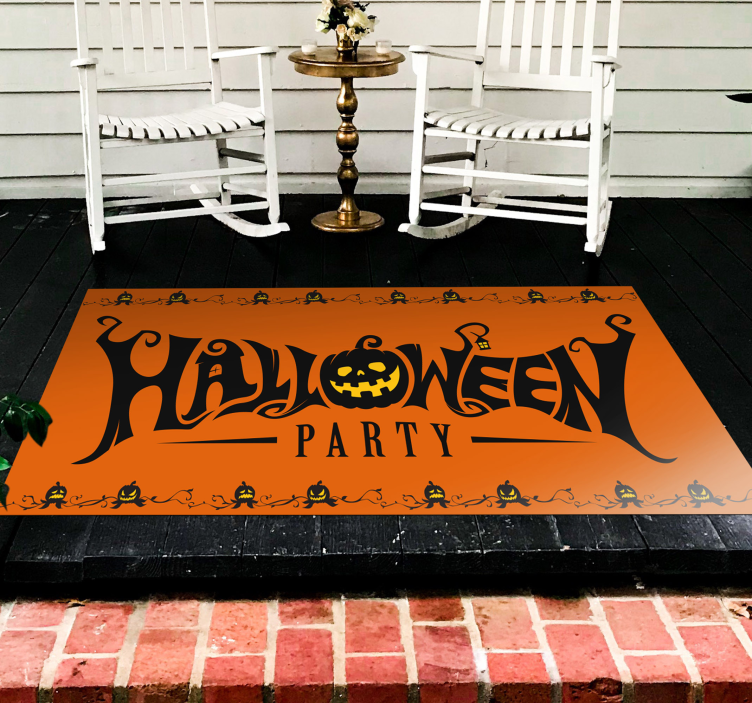 Halloween Festivity Decor halloween vinyl rug - TenStickers