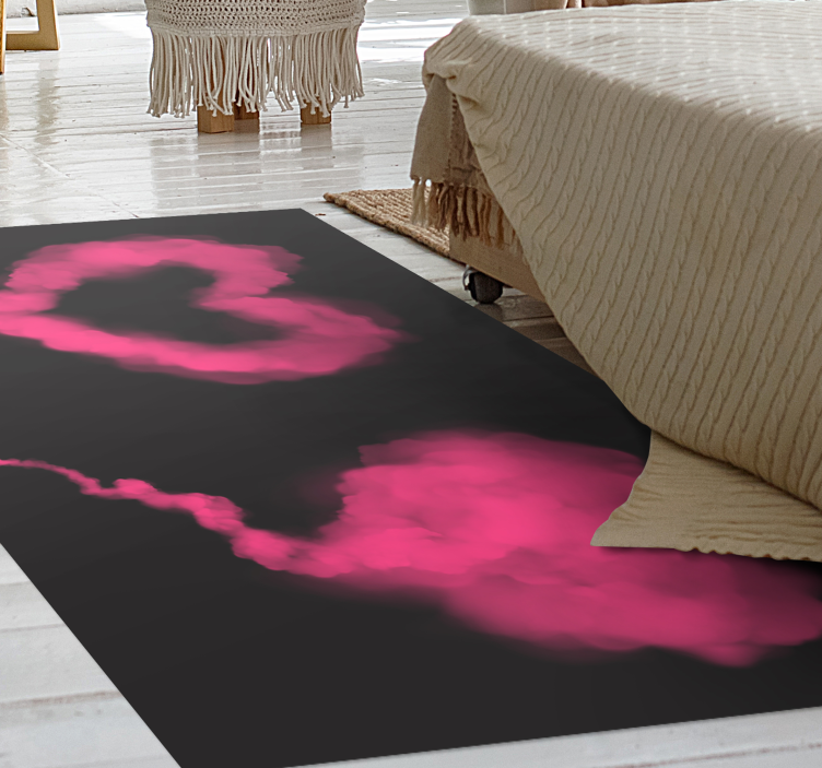 Heart of smoke teen vinyl rug - TenStickers