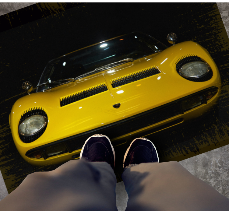 Lamborghini Miura vintage rug - TenStickers