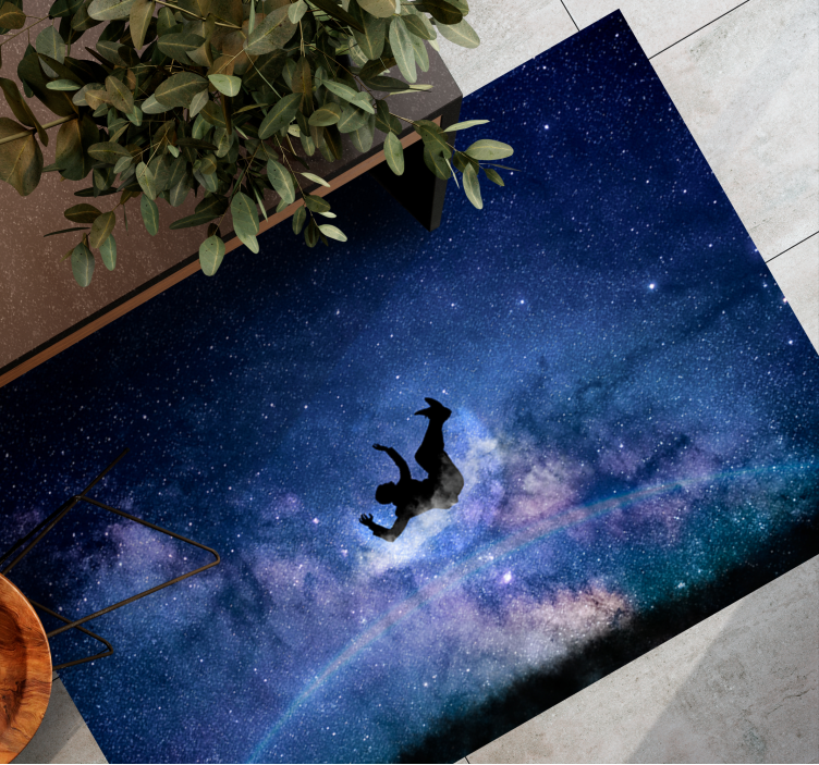 Man falling aestethic style  vintage rug - TenStickers