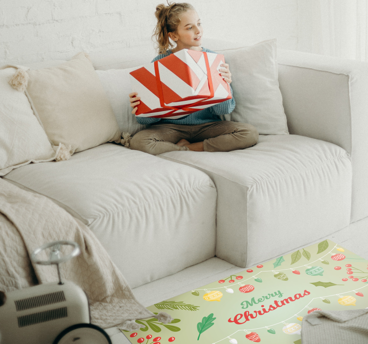 Merry Christmas and gifts Christmas tree mat - TenStickers