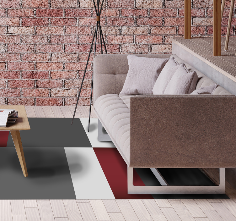 Minimalist Blocks minimalist vinyl rug - TenStickers