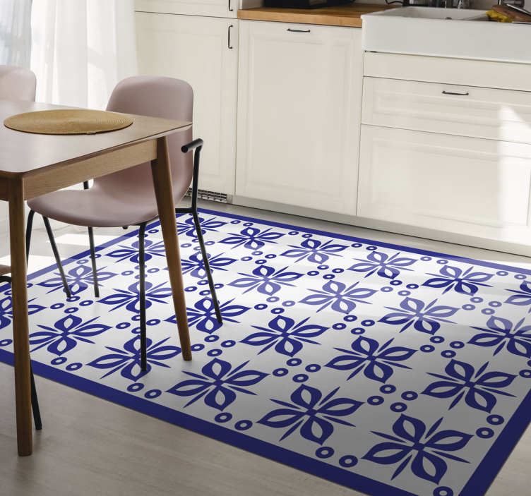 Minimalistic Greek shapes tile carpet - TenStickers