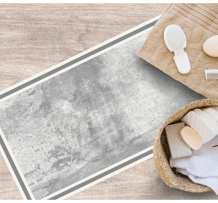 Minimalistic solid grey stone stone floor tiles - TenStickers