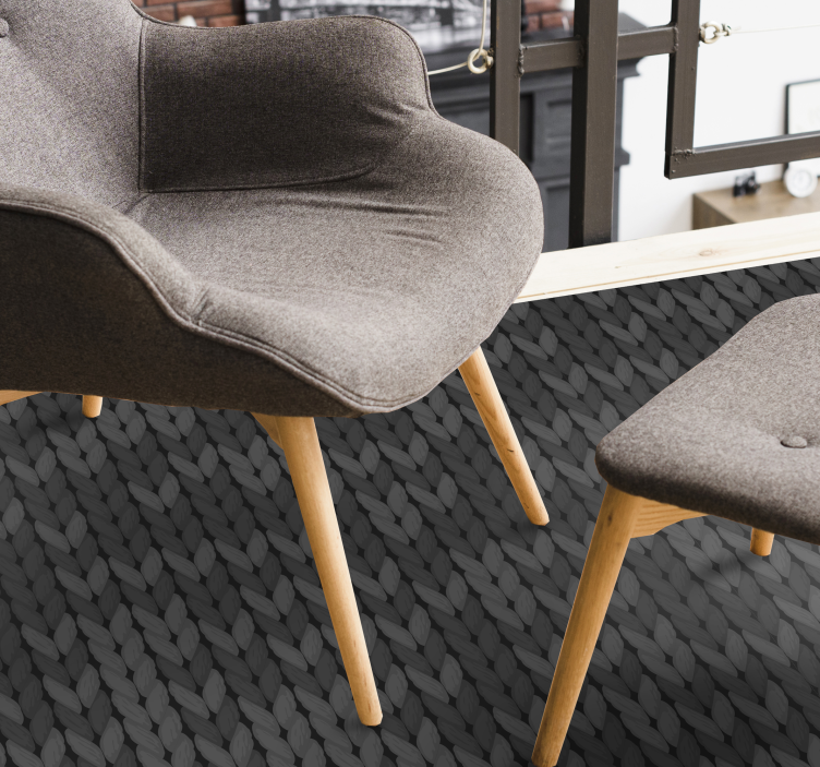 Monochrome Textured Surface textured vinyl rug - TenStickers