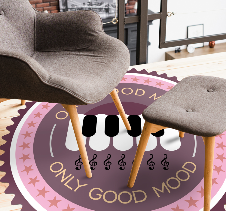 Big piano modern rug for living room - TenStickers