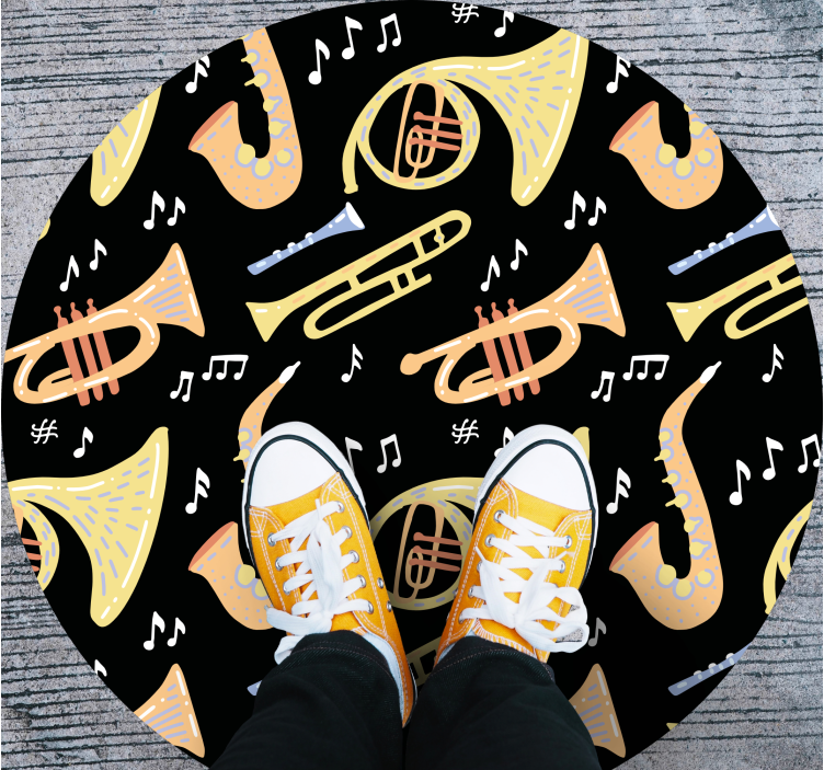 Musical Instrument Idea vinyl rug - TenStickers