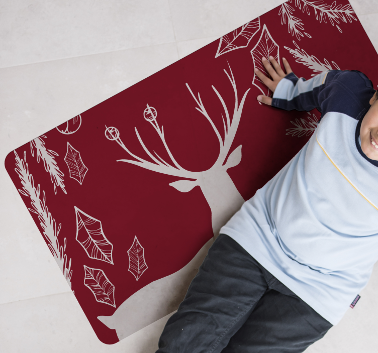 Nature-Inspired Illustration animal vinyl rug - TenStickers