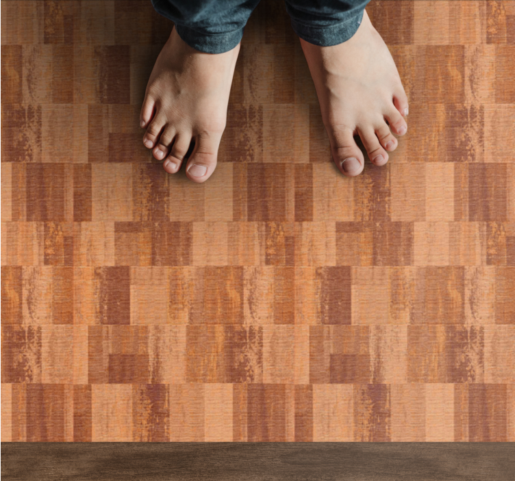 Parquet Illusion wood vinyl rug - TenStickers