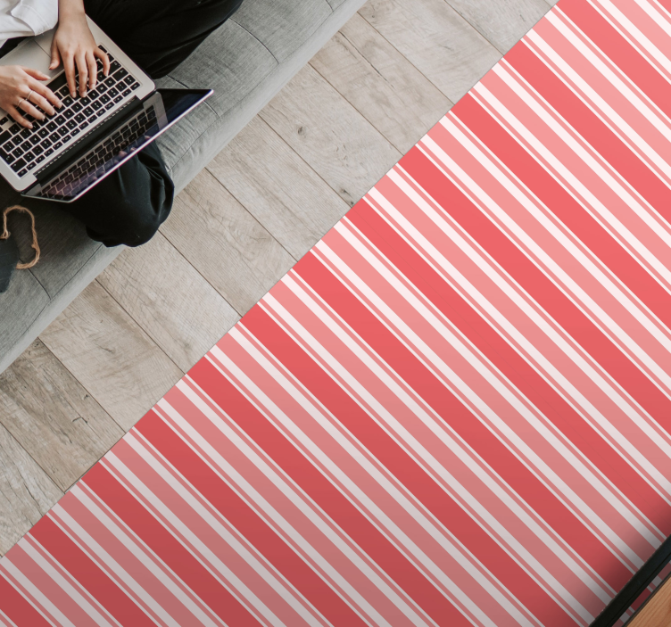 Pink barcode stripes carpet - TenStickers