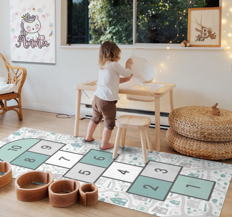 Play Ground design for kids game mat - TenStickers