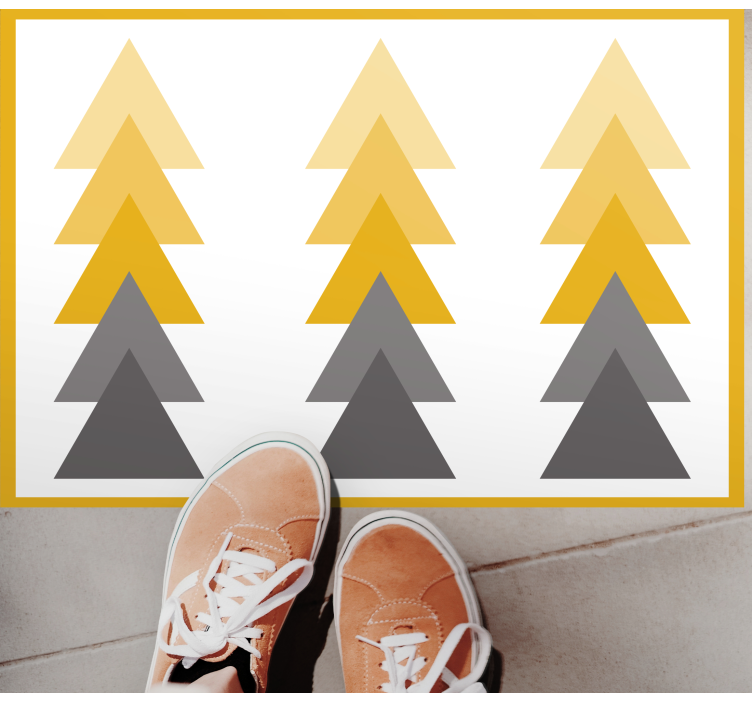 Pointing arrows abstract art geometric rug - TenStickers