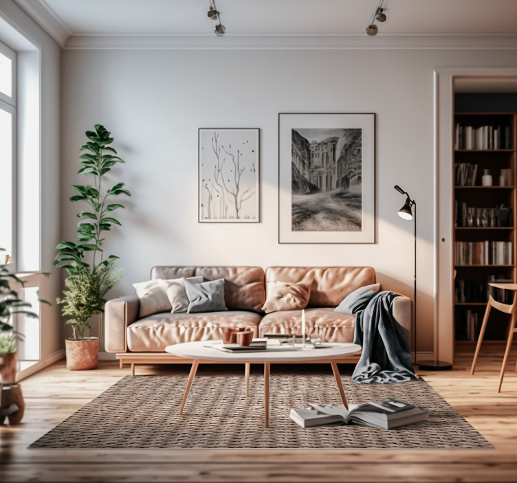 Reed texture rug ethnic runner rug - TenStickers