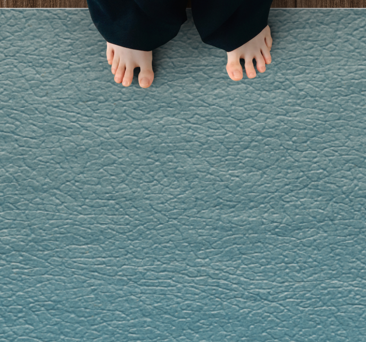 Textured vinyl rug in grey cracked finish - TenStickers