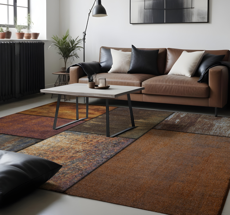 Rustic Stone Elegance stone effect vinyl rug - TenStickers