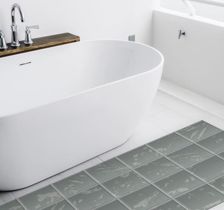 Soft tiles modern vinyl rug - TenStickers