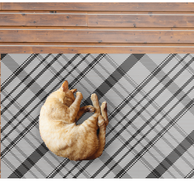 Solid colour stripes stripes vinyl rug - TenStickers
