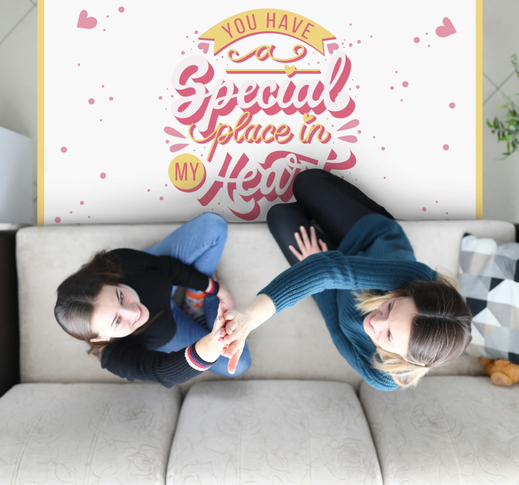 Special place in heart custom vinyl rug - TenStickers
