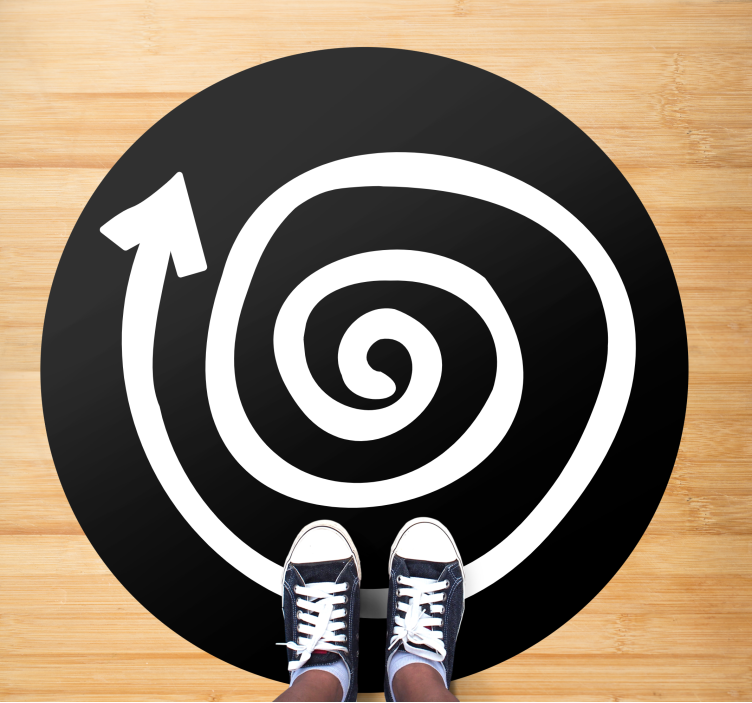 Spiral carpet teen  vinyl rug - TenStickers
