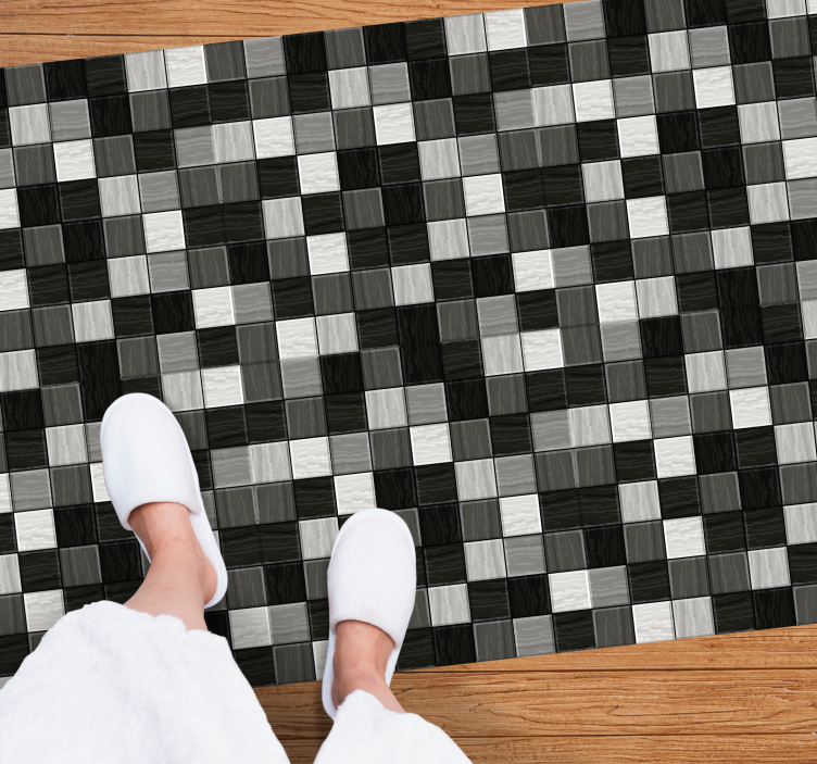 Stone and glass mosaic tile carpet - TenStickers