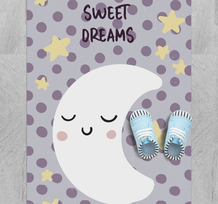 Sweet dreams moon baby play mat - TenStickers