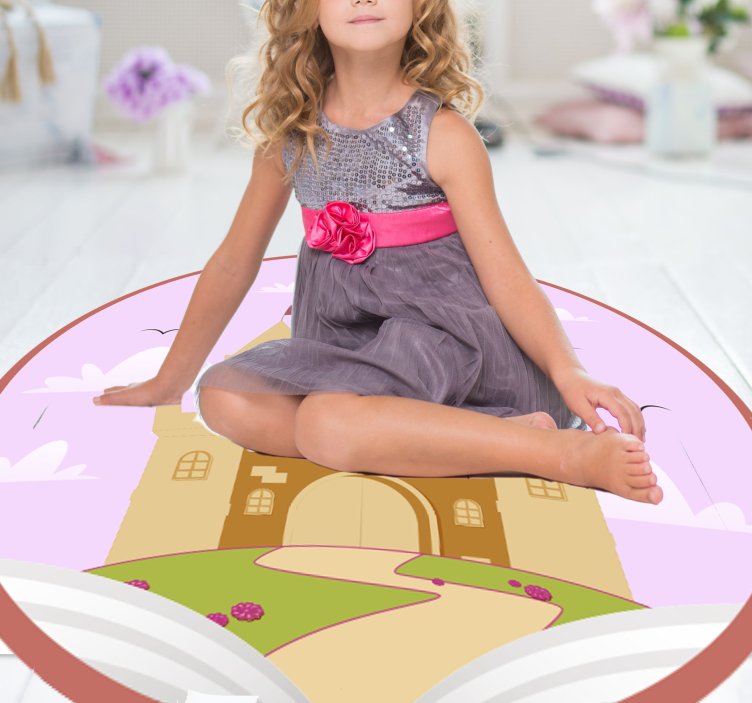 tale castle kids vinyl rug - TenStickers