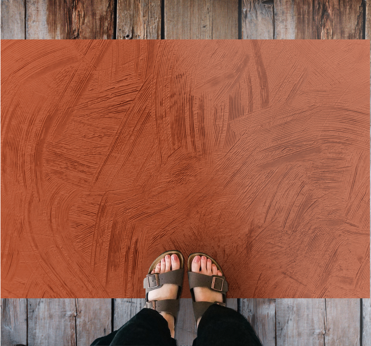Textured Wood wood vinyl rug - TenStickers